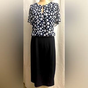 Basler navy dress. Worn once. Fully lined. Made in Bavaria. size 16